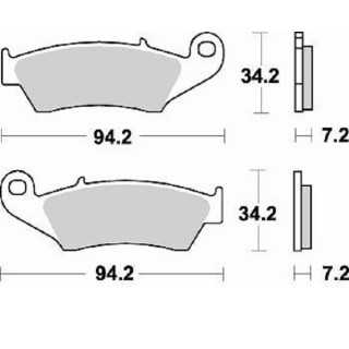 PLAQUETTES DE FREIN AVANT BRAKING HONDA CR 125 95/07
