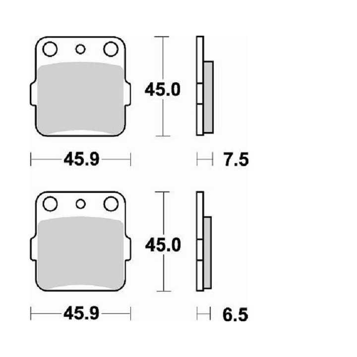 PLAQUETTES DE FREIN ARRIERE BRAKING KAWASAKI KX 85 01/18