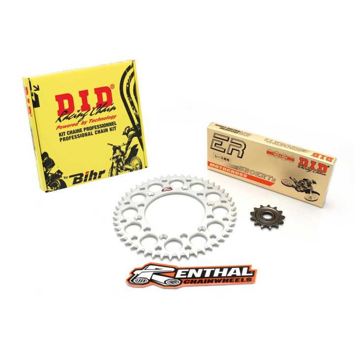 Kit chaine DID RENTHAL 520 type ERT2 1348 Yamaha YZ-125