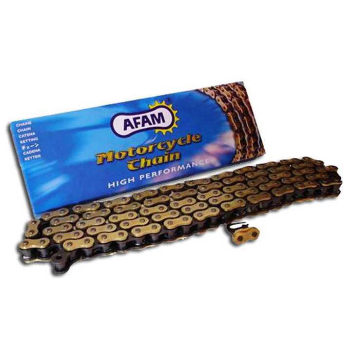 Chaine de transmition AFAM 428 MX2-G Or attache type clip