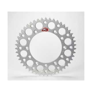 Couronne RENTHAL Ultralight 52 dents alu anti-boue pas 520 type 154U anodise argent Honda CR-125 05-07