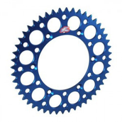 Couronne RENTHAL Ultralight 51 dents alu anti-boue pas 520 type 150U anodise argent Yamaha YZF-450 05-06