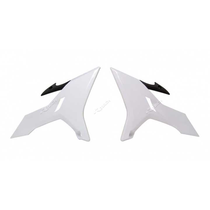 Ouies de radiateur RACETECH Revolution blanc - Yamaha YZ125 YZ250 02 18