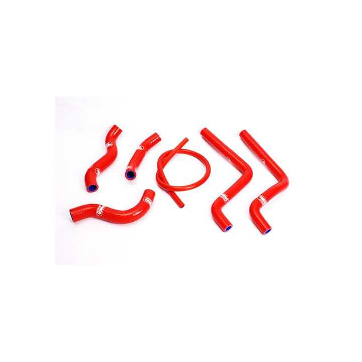 Durites de radiateur SAMCO type origine rouge - 6 durites Honda CR125 01-02