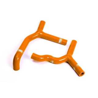 Durites de radiateur SAMCO type origine orange - 2 durites KTM SX85 08-12