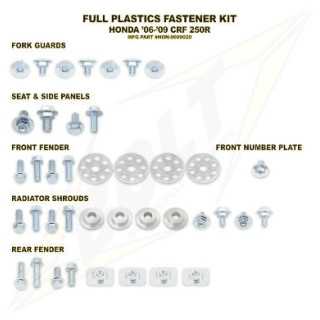 Kit vis complet de plastiques Bolt Honda CRF450 00-04
