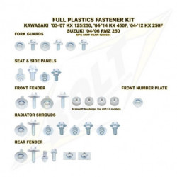 Kit vis complet de plastiques Bolt Kawasaki RMZ250 04-06