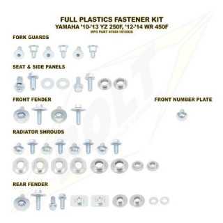 Kit vis complet de plastiques Bolt Yamaha YZ250F 10-13