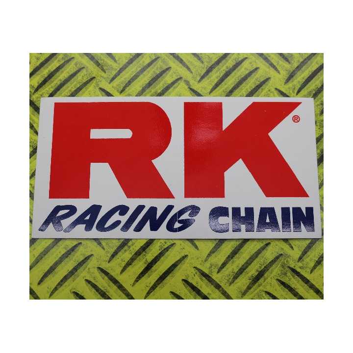 AUTOCOLLANT STICKERS RK RACING 13X7cm