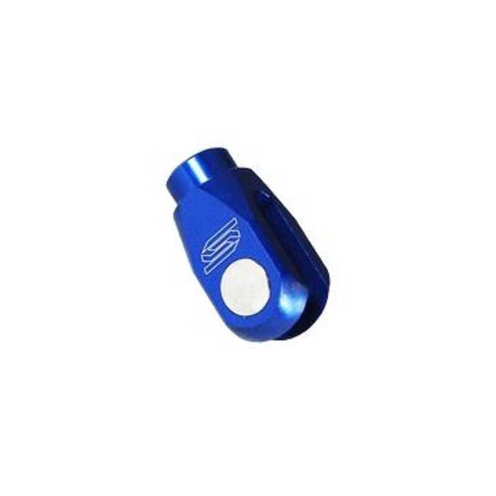 CHAPE ALU DE REGLAGE FREIN ARRIERE BLEU SCAR - YAMAHA