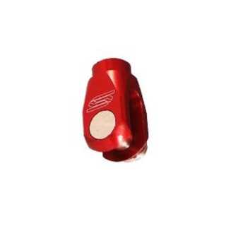 Chape de réglage de frein arrière SCAR alu rouge KX125/250