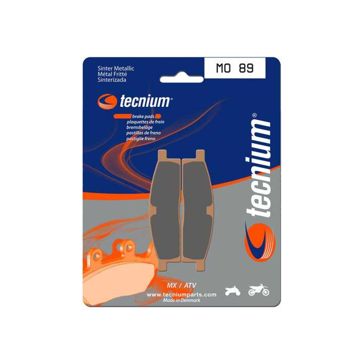 Plaquettes de frein TECNIUM MO89 métal fritté YAMAHA YZ-65