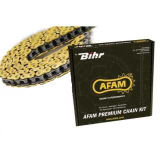 Chaine de transmition AFAM 520 XSR Xs-RING Or attache à riveter axe creux
