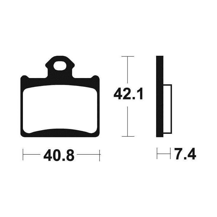 PLAQUETTES DE FREIN ARRIERE MO294 BENDIX KTM SX 65 04/08