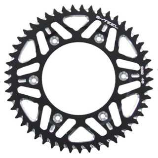 Couronne S-TEEL alu rouge type 210 pas 520  HONDA