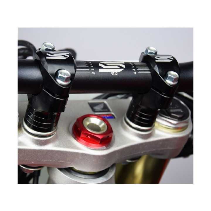 Pontets de guidon SCAR Ø28.6mm +30 à 45mm té de fourche d'origine HONDA