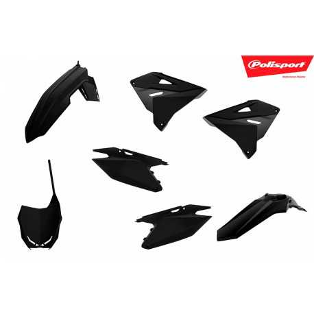 KIT PLASTIQUES COMPLET POLISPORT JAUNE RM 125-250 01/08