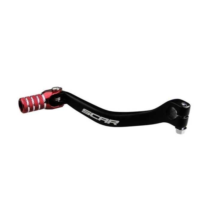 SÉLECTEUR DE VITESSE CRF450R 05-15 NOIR MATEMBOUT ROUGE