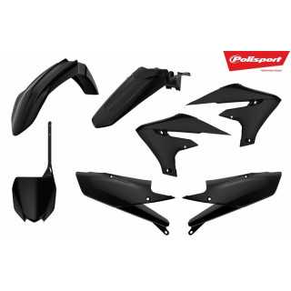 KIT PLASTIQUES CARENAGE POLISPORT NOIR YZF 250 2019-23 450 2018-23