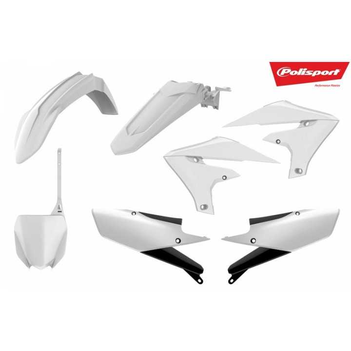 KIT PLASTIQUES CARENAGE POLISPORT BLANC YZF 250 2019-22 450 2018-22