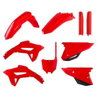 KIT PLASTIQUES CARENAGE POLISPORT ORIGINE ROUGE CRF 250 450 2021-24