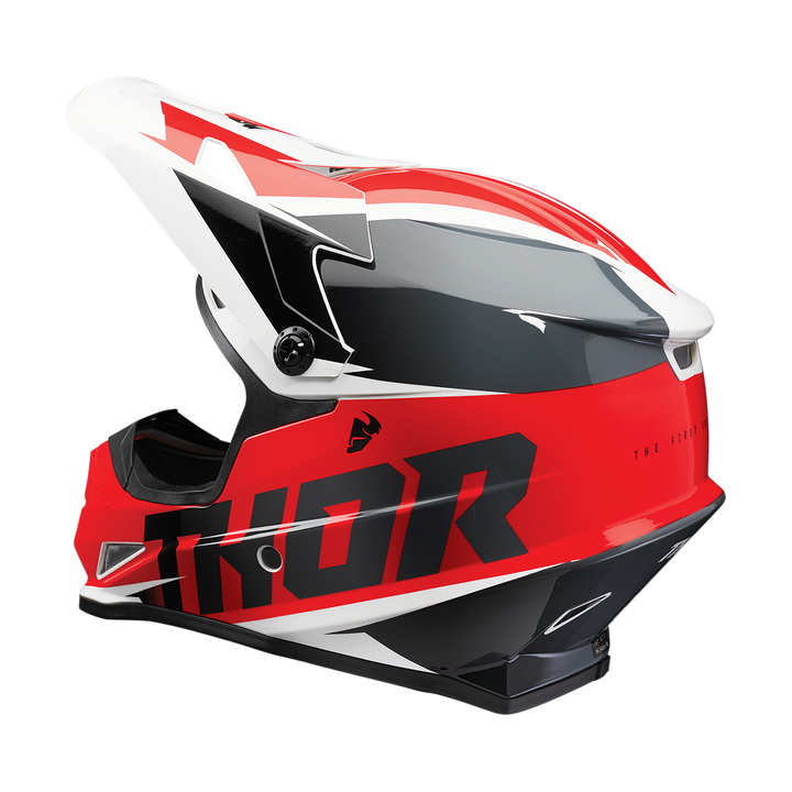 CASQUE CROSS THOR SECTOR FADER ROUGE BLANC