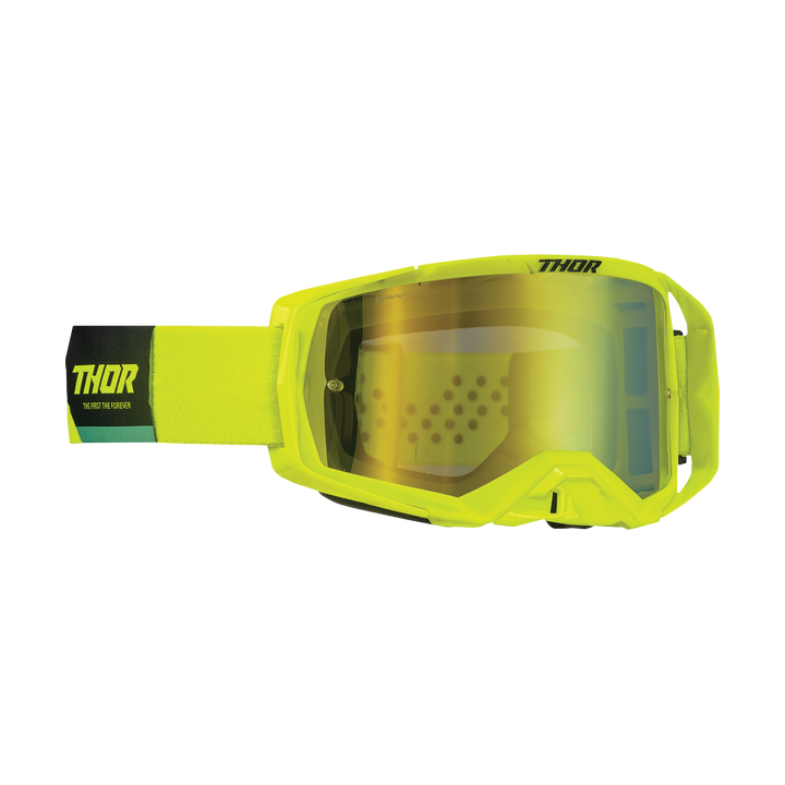 MASQUE LUNETTES CROSS THOR ACTIVATE NOIR JAUNE FLUO