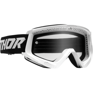 MASQUE LUNETTES CROSS THOR Combat Racer BLANC NOIR