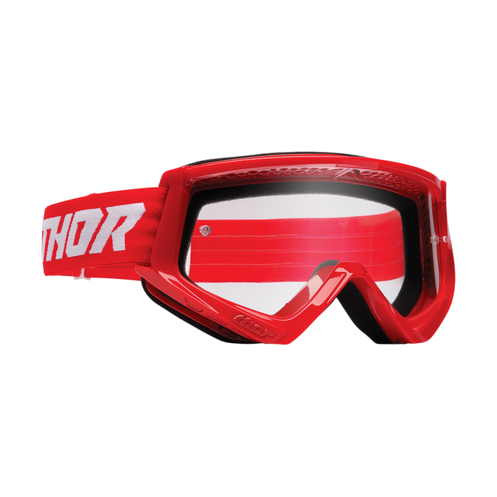 MASQUE LUNETTES CROSS THOR Combat Racer ROUGE BLANC