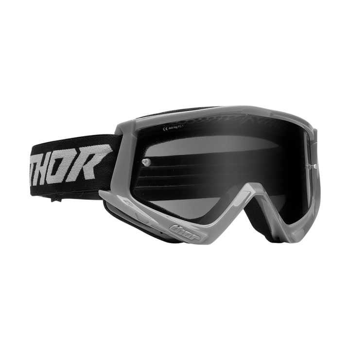 MASQUE LUNETTES CROSS THOR Combat Sand Racer GRIS NOIR