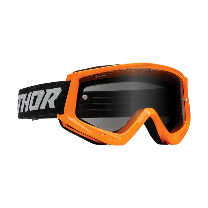 MASQUE LUNETTES CROSS THOR Combat Sand Racer ORANGE GRIS