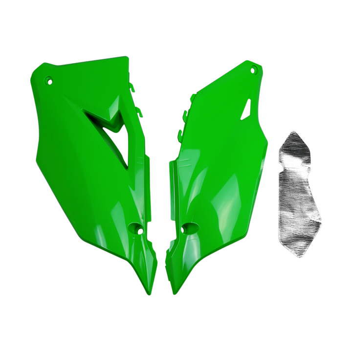 PLAQUES PLASTIQUES CARENAGE LATERALES UFO KX 450 2019-22 KX 250 2021-22