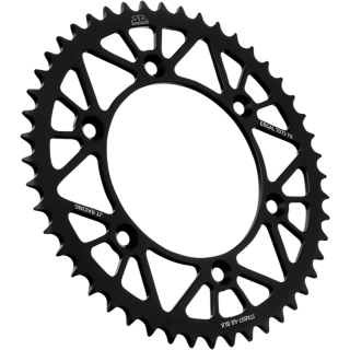 Couronne JT SPROCKETS 48 dents alu noire ultra-light anti-boue pas 520 type 897 KTM SX 125 2001-23