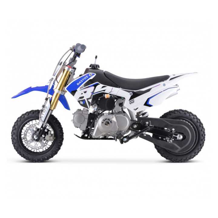 MOTO ENFANT PIT DIRT BIKE BASTOS BS 70cc mini 2025 BLEU