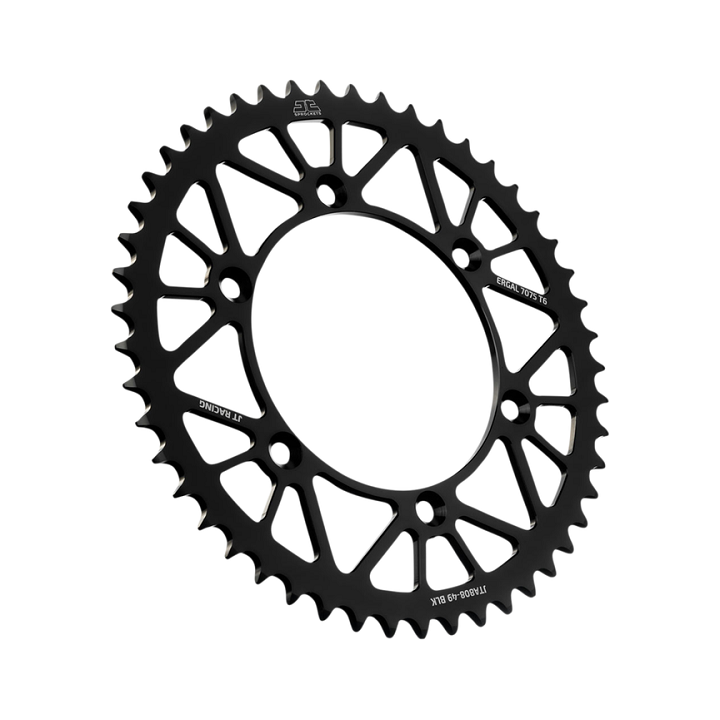 Couronne JT SPROCKETS 49 dents alu ultra-light anti-boue pas 520 type 808 Suzuki RM-250 2001-03