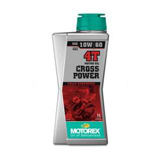 HUILE MOTOREX CROSS POWER 10W60 MOTEUR 4T 1 LITRE