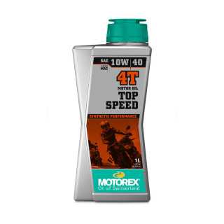 HUILE MOTEUR 4T TOP SPEED 10W40 MOTOREX SYNTHETIQUE 1 LITRE