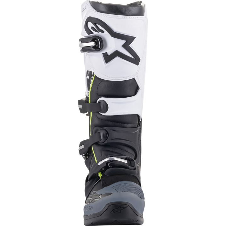 BOTTES CROSS ALPINESTAR BLANC NOIR JAUNE TECH 5