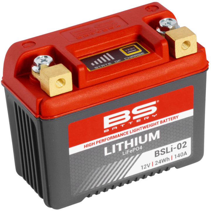 BATTERIE BS Lithium-Ion BSLI-02 YAMAHA YZF 250 450 2018-23