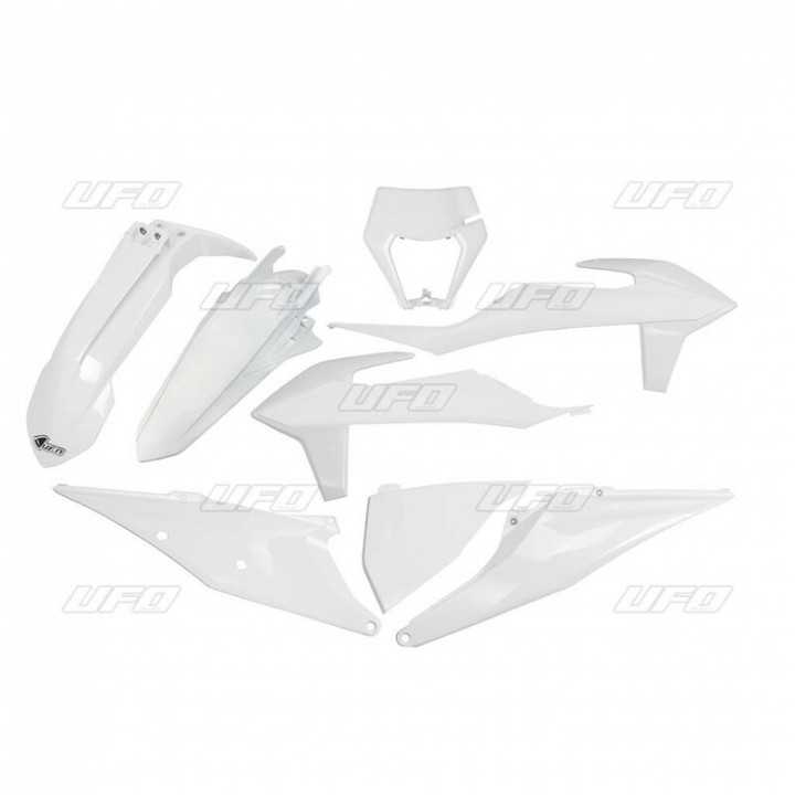 KIT PLASTIQUES CARENAGE BLANC KTM 150 250 300 EXC 2018-23