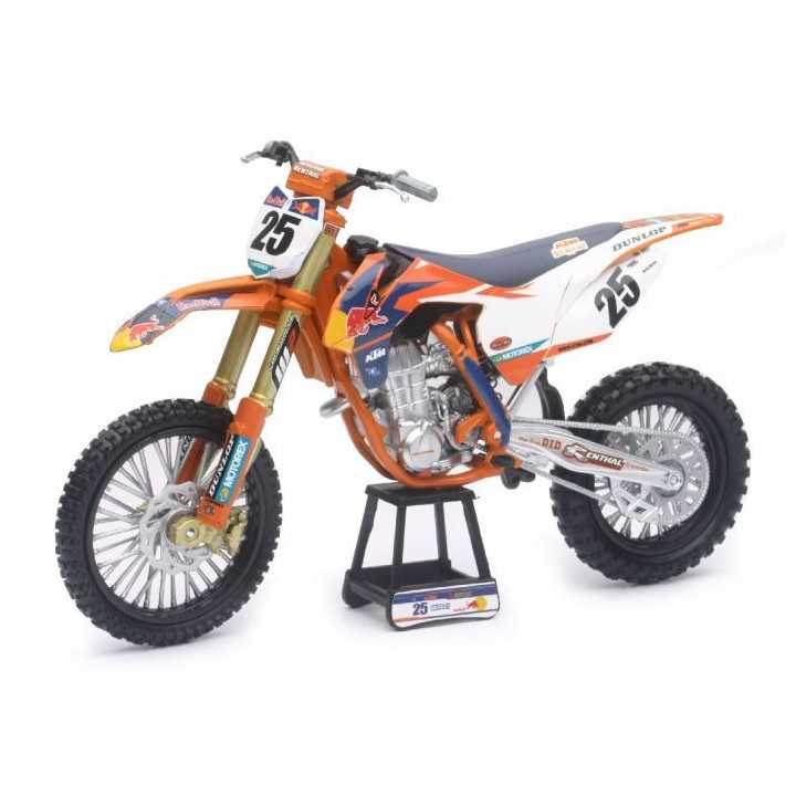 MAQUETTE MOTO CROSS KTM SX-F 450 MARVIN MUSQUIN 1/10 NEWRAY