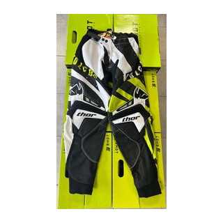 PANTALON CROSS THOR NOIR/VERT/BLANC TAILLE 38 EU