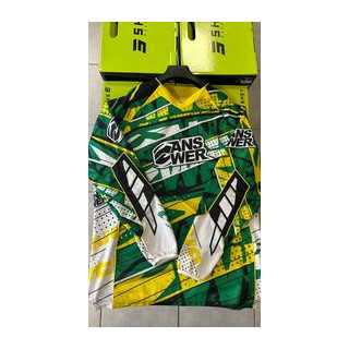 MAILLOT CROSS ANSWER VERT/JAUNE/BLANC TAILLE XL