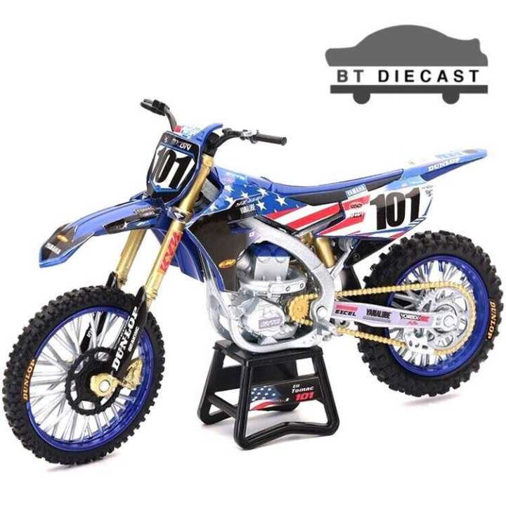 MAQUETTE MOTO CROSS YAMAHA YZ-F 450 ELI TOMAC EDITION MX DES NATION 1/12° NEWRAY