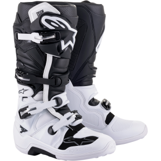 BOTTES CROSS ALPINESTAR NOIR BLANC TECH 7