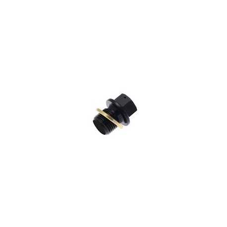 Bouchon de vidange TECNIUM aimanté alu noir M8x1,25x35 HONDA 450 CRF 2002-08 Bouchon de vidange TECNIUM aimanté alu noir M8x1,25x35 HONDA 450 CRF 2002-08