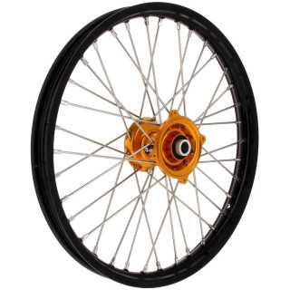 Roue avant complète RFX 21x1,60 jante noir moyeu or Suzuki RMZ 250 450 2005-24