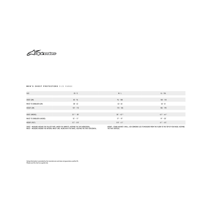 PARE-PIERRE MOTO CROSS ALPINESTARS A-1 NOIR