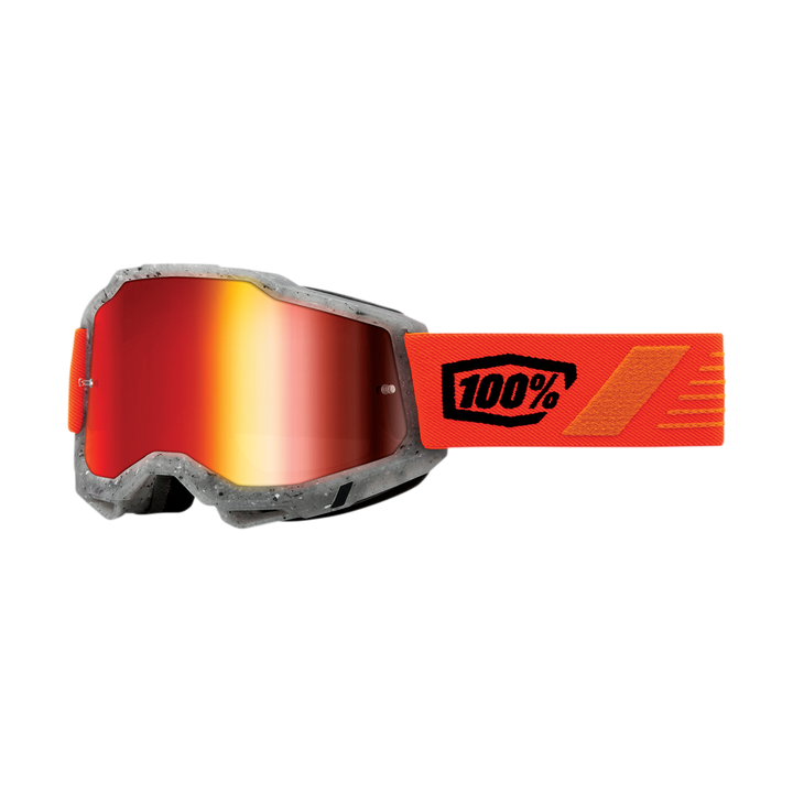 LUNETTES MASQUE 100% Accuri 2 GOGGLE SCHRUTE MIRROR ROUGE