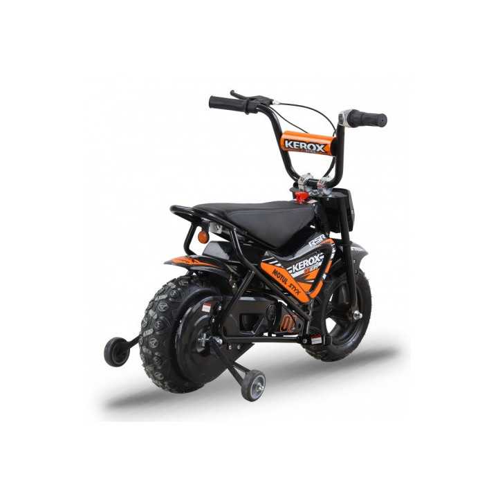 MOTO ELECTRIQUE ENFANT PIT DIRT BIKE KEROX 250W E-FAT KIDS ORANGE